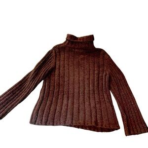 Woman’s EXPRESS Brown Knit Turtle Neck LARGE